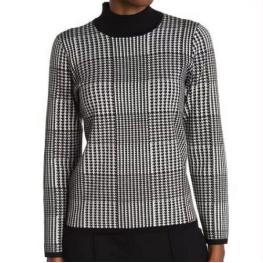 Tahari Monochrome Turtleneck Sweater